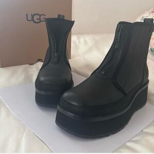 UGG Women's Black Platform Ankle Boots